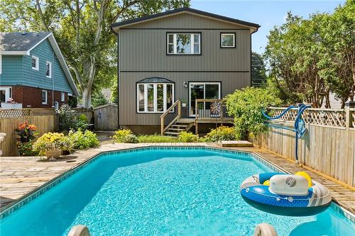 369 Queenston Street, St. Catharines, ON - Outdoor With In Ground Pool With Deck Patio Veranda