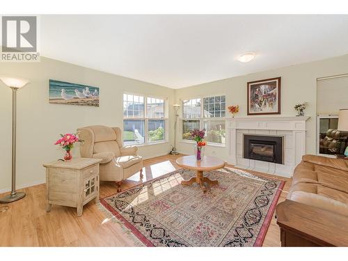 303 Regent Avenue Unit# 4, Enderby, BC - Indoor Photo Showing Living Room With Fireplace