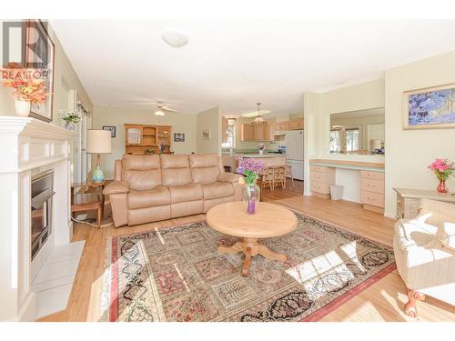 303 Regent Avenue Unit# 4, Enderby, BC - Indoor Photo Showing Living Room With Fireplace