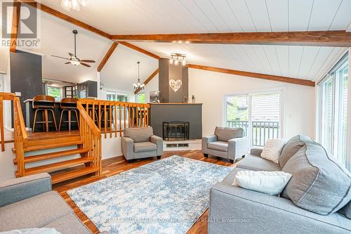 22 Pine Ridge Trail, Oro-Medonte (Horseshoe Valley), ON - Indoor Photo Showing Living Room With Fireplace