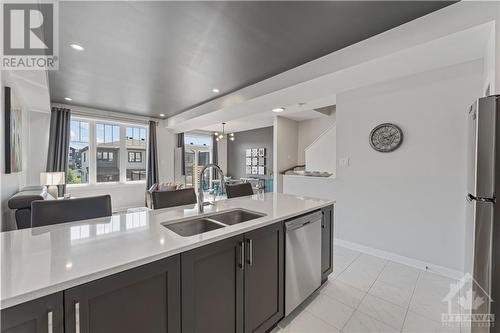 163 Attwell Private, Kanata, ON - Indoor Photo Showing Kitchen With Double Sink