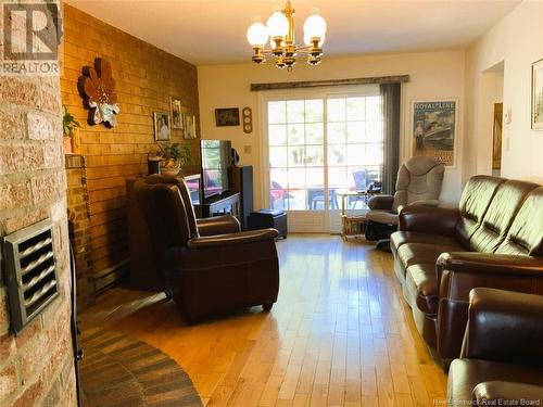 37 Maillet Street, Saint-Basile, NB - Indoor Photo Showing Living Room With Fireplace