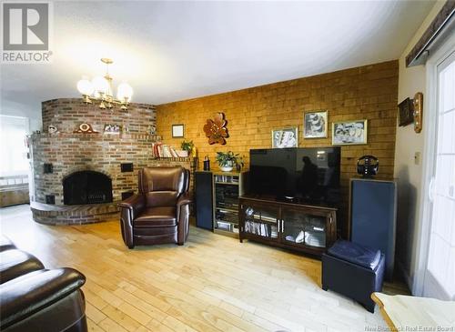 37 Maillet Street, Saint-Basile, NB - Indoor Photo Showing Living Room With Fireplace