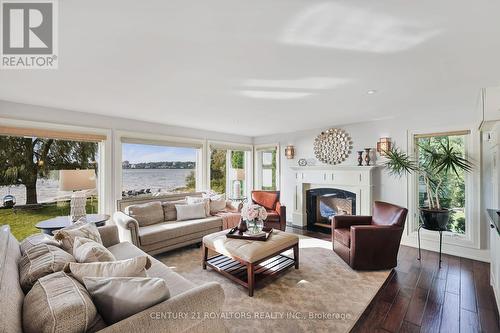 64 White Oaks Road, Barrie (South Shore), ON - Indoor Photo Showing Living Room With Fireplace