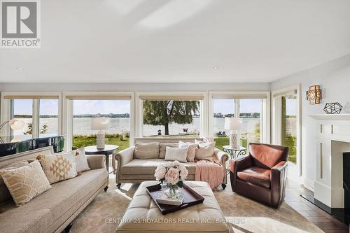 64 White Oaks Road, Barrie (South Shore), ON - Indoor Photo Showing Living Room With Fireplace