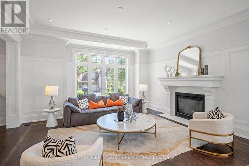 62 Yorkview Drive, Toronto (Willowdale West), ON - Indoor Photo Showing Living Room With Fireplace