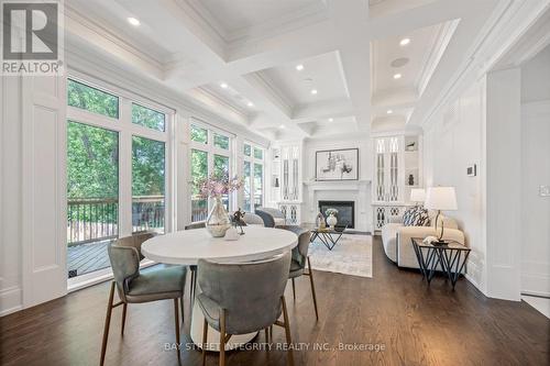 62 Yorkview Drive, Toronto (Willowdale West), ON - Indoor Photo Showing Dining Room With Fireplace