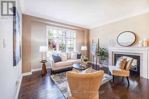 217 Glenabbey Drive, Clarington (Courtice), ON - Indoor Photo Showing Living Room With Fireplace