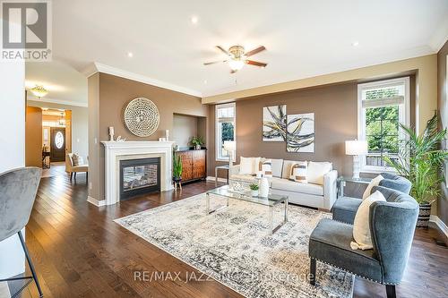 217 Glenabbey Drive, Clarington (Courtice), ON - Indoor Photo Showing Living Room With Fireplace