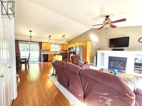 6147 Springall Crescent, Prince George, BC - Indoor Photo Showing Living Room With Fireplace