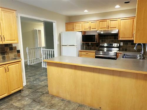 124 Portview Avenue, Kelowna, BC - Indoor Photo Showing Kitchen With Double Sink