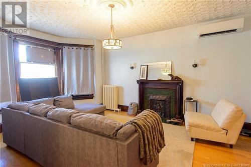 142 Duke Street, Saint John, NB - Indoor Photo Showing Living Room With Fireplace