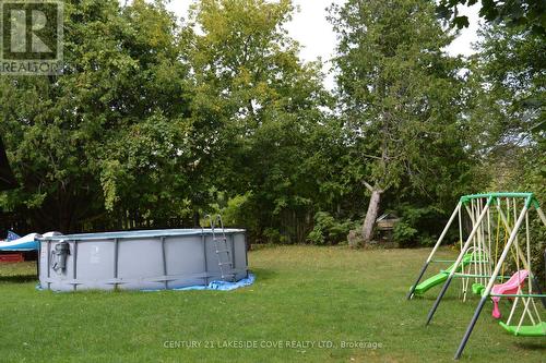 2558 Simcoe Road, Ramara (Brechin), ON - Outdoor With Above Ground Pool With Backyard