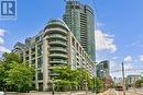 517 - 600 Fleet Street, Toronto (Niagara), ON  - Outdoor With Balcony With Facade 