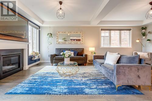 62 Streamside Street, Vaughan, ON - Indoor Photo Showing Living Room With Fireplace