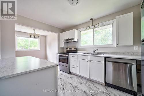 1215 Franklin Drive, Peterborough, ON - Indoor Photo Showing Kitchen With Stainless Steel Kitchen With Double Sink