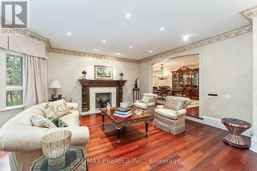 320 Balding Boulevard, Vaughan, ON - Indoor Photo Showing Living Room With Fireplace