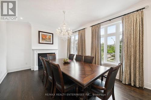 3630 Silverplains Drive, Mississauga, ON - Indoor Photo Showing Dining Room With Fireplace