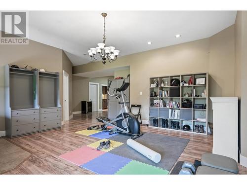 630 Green Road, Canal Flats, BC - Indoor Photo Showing Gym Room