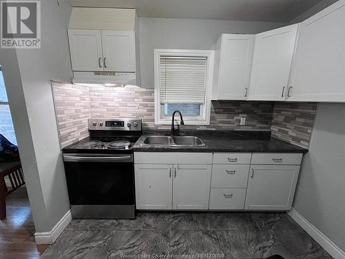 747 Partington, Windsor, ON - Indoor Photo Showing Kitchen With Double Sink