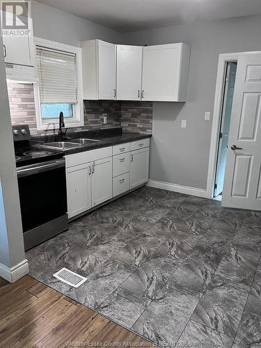 747 Partington, Windsor, ON - Indoor Photo Showing Kitchen With Double Sink