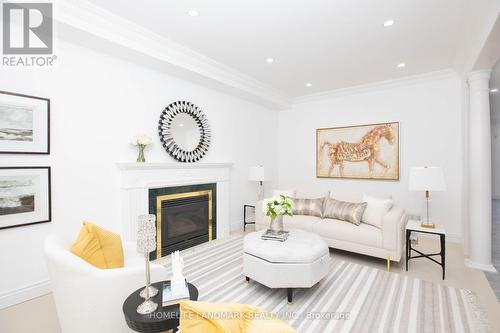 27 Alpine Crescent, Richmond Hill (Rouge Woods), ON - Indoor Photo Showing Living Room With Fireplace