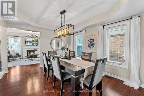 130 Worden Drive, Clarington (Courtice), ON - Indoor Photo Showing Dining Room With Fireplace