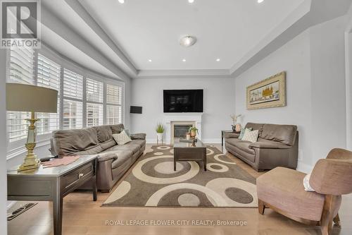 9 Balloon Crescent, Brampton (Toronto Gore Rural Estate), ON - Indoor Photo Showing Living Room With Fireplace