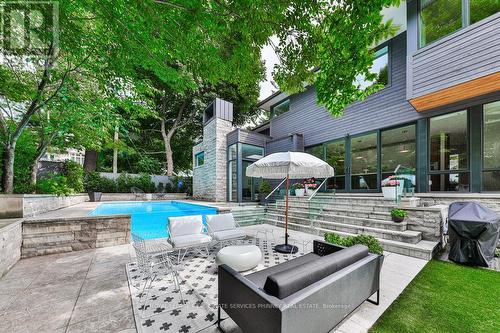 421 Randall Street, Oakville (Old Oakville), ON - Outdoor With In Ground Pool With Deck Patio Veranda