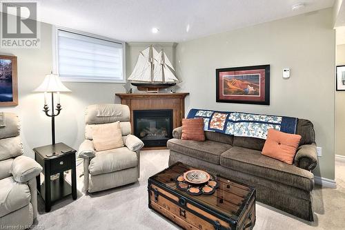 941 5th Avenue 'A' East, Owen Sound - Rec Room - 941 5Th Avenue A E, Owen Sound, ON - Indoor Photo Showing Living Room With Fireplace