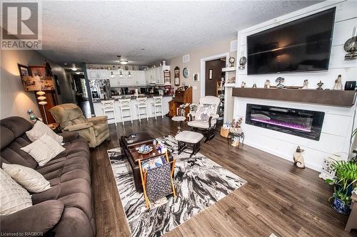 760 Waterloo Street, Mount Forest, ON - Indoor Photo Showing Living Room With Fireplace