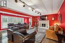 190 Sandys Drive, Vaughan, ON  - Indoor Photo Showing Living Room With Fireplace 