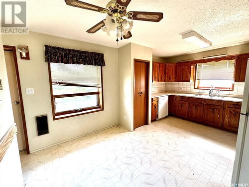 56 Helena Street, Prud'Homme, SK - Indoor Photo Showing Kitchen With Double Sink