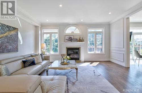 57 Castleglen Boulevard, Markham, ON - Indoor Photo Showing Living Room With Fireplace