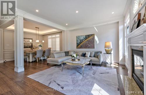 57 Castleglen Boulevard, Markham, ON - Indoor Photo Showing Living Room With Fireplace