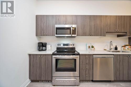 201 - 64 Queen Street S, New Tecumseth (Tottenham), ON - Indoor Photo Showing Kitchen With Double Sink