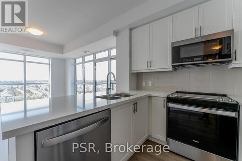 1105 - 470 Dundas Street E, Hamilton, ON - Indoor Photo Showing Kitchen With Double Sink