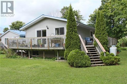 Back Deck - 208 Pellisier Street, Eugenia, ON - Outdoor With Deck Patio Veranda