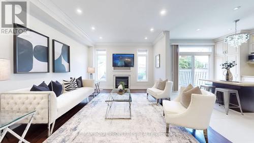 7 Sun Valley Drive, Richmond Hill, ON - Indoor Photo Showing Living Room With Fireplace