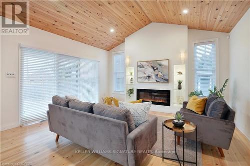 76 Macaulay Street W, Hamilton (North End), ON - Indoor Photo Showing Living Room With Fireplace