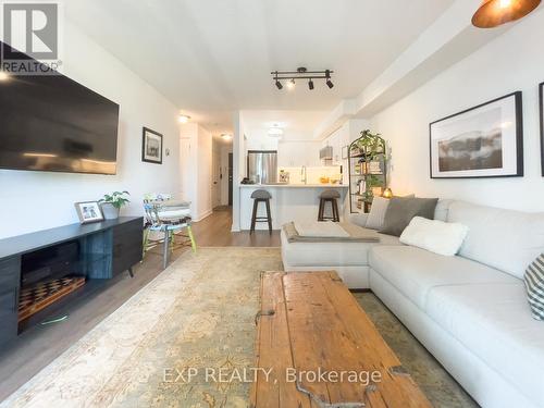 501 - 2111 Lakeshore Boulevard W, Toronto (Mimico), ON - Indoor Photo Showing Living Room With Fireplace