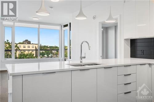 570 De Mazenod Avenue Unit#501, Ottawa, ON - Indoor Photo Showing Kitchen With Double Sink