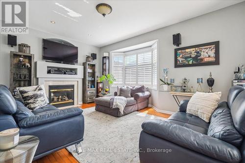 15 Balmy Way, Brampton (Vales Of Castlemore), ON - Indoor Photo Showing Living Room With Fireplace