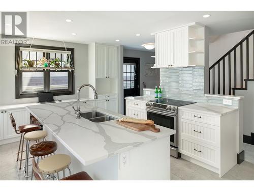 1894 Abbott Street, Kelowna, BC - Indoor Photo Showing Kitchen With Double Sink With Upgraded Kitchen