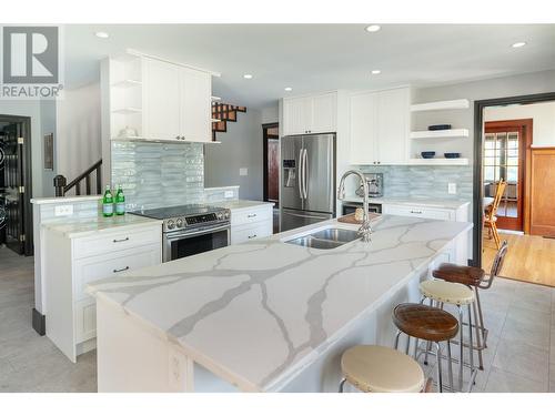 1894 Abbott Street, Kelowna, BC - Indoor Photo Showing Kitchen With Double Sink With Upgraded Kitchen