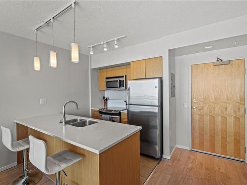 804-834 Johnson St, Victoria, BC - Indoor Photo Showing Kitchen With Double Sink