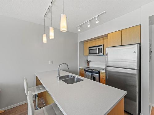 804-834 Johnson St, Victoria, BC - Indoor Photo Showing Kitchen With Double Sink