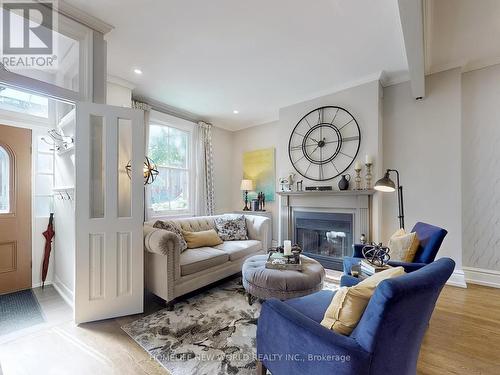 9 Sword Street, Toronto (Cabbagetown-South St. James Town), ON - Indoor Photo Showing Living Room With Fireplace