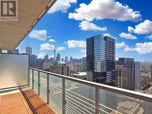 3213 - 386 Yonge Street, Toronto, ON - Outdoor With Balcony With View