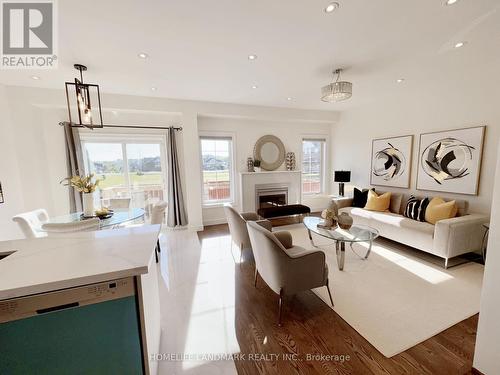 5 Wheelwright Drive, Richmond Hill, ON - Indoor Photo Showing Living Room With Fireplace